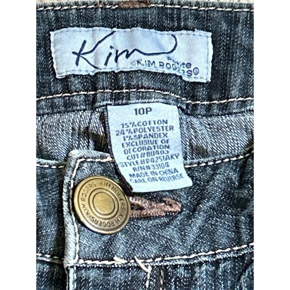 Kim Rogers Petite Ladies Jeans with Decorative Pockets Size 10P - Picture 2 of 5